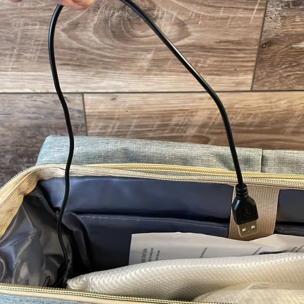 Diaper Bag with Built in Changing Station and USB Plug Brand New NWOT